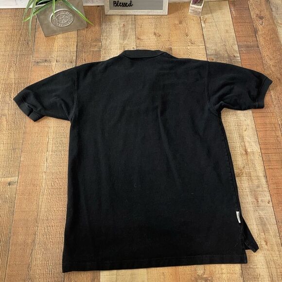 Vintage Warner Bros Mens Short Sleeve Embroidered Bugs Bunny Black Polo Shirt - Picture 5 of 7